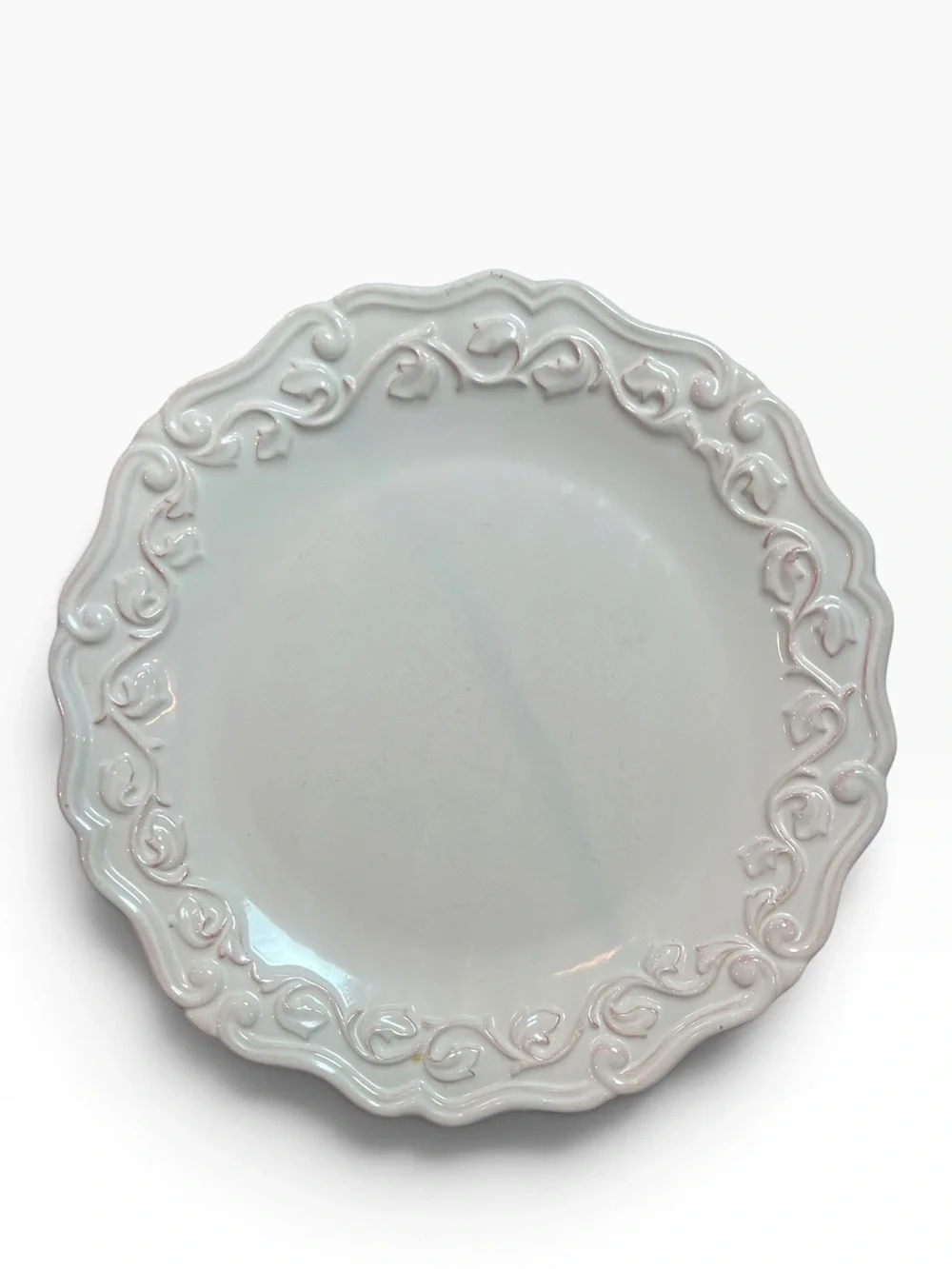 Felice Ivory by JC Penney – Set of 2 Dinner Plates 11” plates by Chris Madde